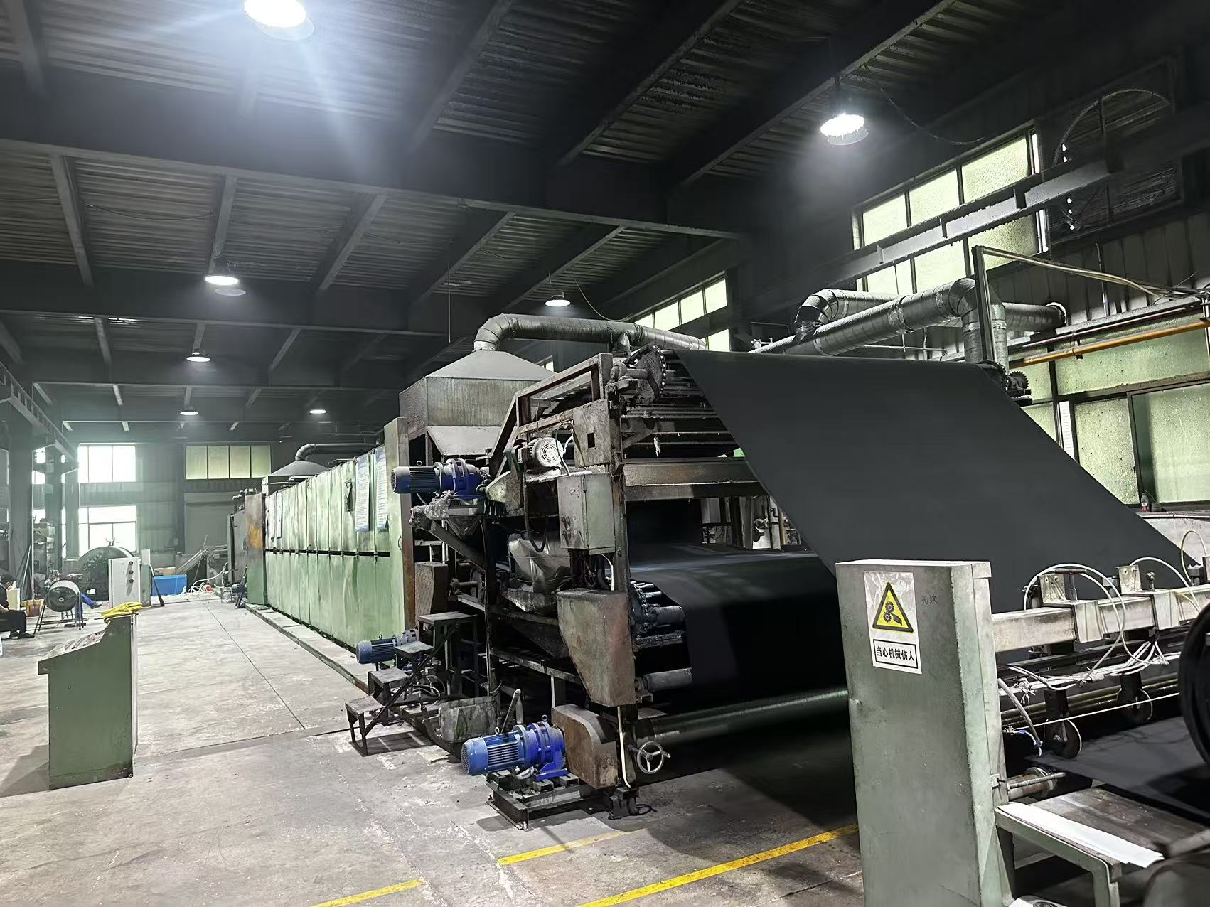 Activated carbon filter media production line