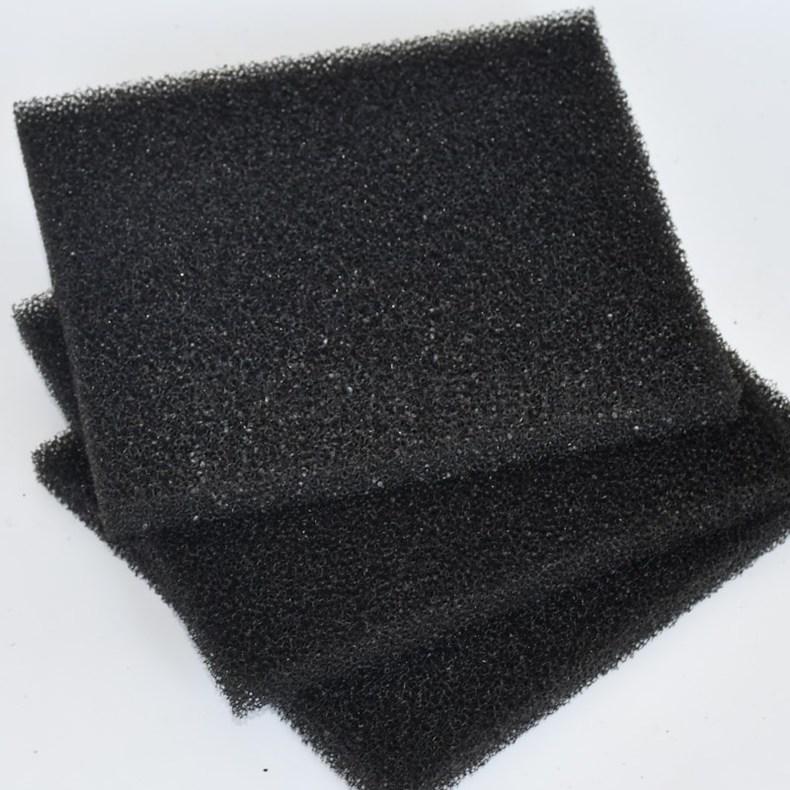 Honeycomb activated carbon filter foam sheets and rolls