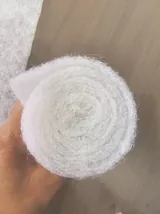 End view of the confirmed polyester pre-filter media example, 5 mm thick and 110 g/m²
